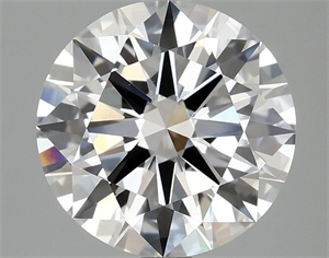 Picture of Lab Grown Diamond 3.07 Carats, Round with Ideal Cut, E Color, VS1 Clarity and Certified by IGI