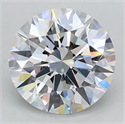 Lab Grown Diamond 1.01 Carats, Round with Ideal Cut, D Color, VVS2 Clarity and Certified by IGI