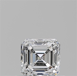 Picture of Natural Diamond 0.52 Carats, Asscher with  Cut, D Color, VVS1 Clarity and Certified by GIA