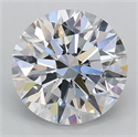 Lab Grown Diamond 1.06 Carats, Round with Ideal Cut, D Color, VVS2 Clarity and Certified by IGI