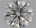 Natural Diamond 1.00 Carats, Round with Excellent Cut, H Color, I1 Clarity and Certified by GIA