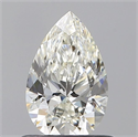 Natural Diamond 0.64 Carats, Pear with  Cut, I Color, VS1 Clarity and Certified by GIA