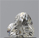 Natural Diamond 0.43 Carats, Heart with  Cut, K Color, VS1 Clarity and Certified by GIA