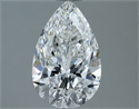 Natural Diamond 1.01 Carats, Pear with  Cut, E Color, SI1 Clarity and Certified by IGI