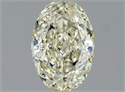Natural Diamond 1.01 Carats, Oval with  Cut, L Color, SI2 Clarity and Certified by GIA