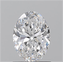 Natural Diamond 1.01 Carats, Oval with  Cut, D Color, SI1 Clarity and Certified by GIA