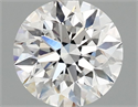 Lab Grown Diamond 1.61 Carats, Round with Excellent Cut, E Color, VS1 Clarity and Certified by IGI