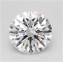 Lab Grown Diamond 1.04 Carats, Round with Ideal Cut, D Color, VVS2 Clarity and Certified by IGI