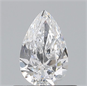 Natural Diamond 0.50 Carats, Pear with  Cut, D Color, VS1 Clarity and Certified by GIA