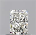 Natural Diamond 0.50 Carats, Radiant with  Cut, H Color, VVS1 Clarity and Certified by GIA