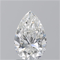 Natural Diamond 1.50 Carats, Pear with  Cut, F Color, VVS2 Clarity and Certified by GIA