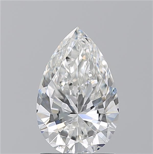 Picture of Natural Diamond 1.50 Carats, Pear with  Cut, F Color, VVS2 Clarity and Certified by GIA