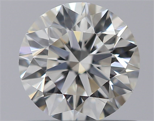 Picture of Natural Diamond 0.60 Carats, Round with Excellent Cut, H Color, IF Clarity and Certified by GIA