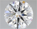 Del inventario de diamantes de laboratorio, 2.18 quilates, Redondo , Color E, claridad VVS2 y certificado IGI