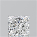 Natural Diamond 1.20 Carats, Princess with  Cut, F Color, VS1 Clarity and Certified by GIA