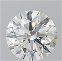 Natural Diamond 2.25 Carats, Round with Excellent Cut, L Color, VVS2 Clarity and Certified by GIA