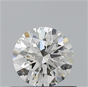 Natural Diamond 0.57 Carats, Round with Excellent Cut, G Color, VVS2 Clarity and Certified by GIA