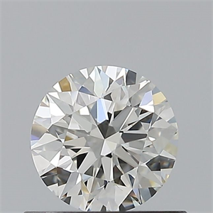 Picture of Natural Diamond 0.57 Carats, Round with Excellent Cut, G Color, VVS2 Clarity and Certified by GIA