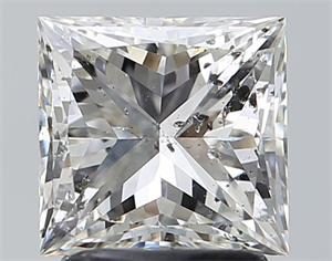 Picture of Natural Diamond 2.01 Carats, Princess with  Cut, G Color, SI2 Clarity and Certified by HRD