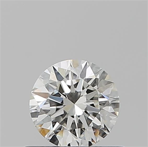 Picture of Natural Diamond 0.53 Carats, Round with Excellent Cut, H Color, VVS1 Clarity and Certified by GIA