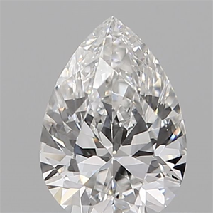 Picture of Natural Diamond 0.11 Carats, Pear with  Cut, D Color, SI1 Clarity and Certified by IGI