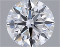 Lab Grown Diamond 1.01 Carats, Round with Ideal Cut, D Color, VVS1 Clarity and Certified by IGI
