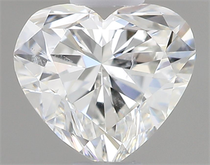 Picture of Natural Diamond 0.52 Carats, Heart with  Cut, I Color, SI2 Clarity and Certified by GIA