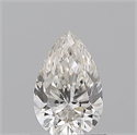 Natural Diamond 0.70 Carats, Pear with  Cut, H Color, VS2 Clarity and Certified by GIA