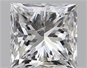 Natural Diamond 0.75 Carats, Princess with  Cut, F Color, SI2 Clarity and Certified by GIA