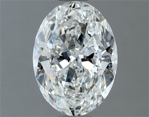 Picture of Natural Diamond 1.00 Carats, Oval with  Cut, F Color, SI2 Clarity and Certified by GIA
