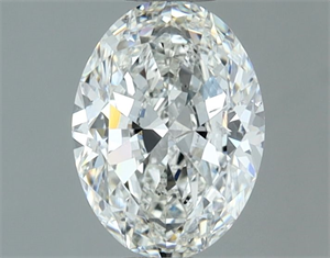 Picture of Natural Diamond 1.00 Carats, Oval with  Cut, G Color, SI2 Clarity and Certified by GIA
