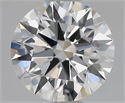 Lab Grown Diamond 1.58 Carats, Round with Ideal Cut, D Color, VVS1 Clarity and Certified by IGI