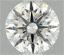 Natural Diamond 0.43 Carats, Round with Excellent Cut, I Color, VVS1 Clarity and Certified by IGI