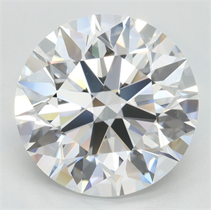 Picture of Lab Grown Diamond 3.45 Carats, Round with Ideal Cut, D Color, IF Clarity and Certified by IGI