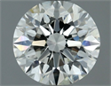 Natural Diamond 0.72 Carats, Round with Excellent Cut, I Color, VVS1 Clarity and Certified by IGI