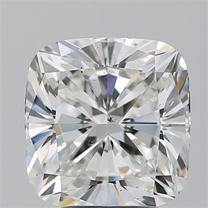 Foto Diamante Natural 3.37 quilates, Del cojín , Color H, claridad SI1 y certificado GIA de