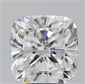 Natural Diamond 3.37 Carats, Cushion with  Cut, H Color, SI1 Clarity and Certified by GIA