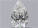 Natural Diamond 0.45 Carats, Pear with  Cut, H Color, VS2 Clarity and Certified by GIA