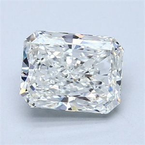 Picture of Natural Diamond 1.52 Carats, Radiant with  Cut, H Color, SI2 Clarity and Certified by GIA