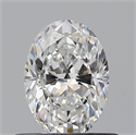 Natural Diamond 0.61 Carats, Oval with  Cut, E Color, VS1 Clarity and Certified by GIA