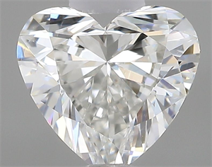 Picture of Natural Diamond 0.52 Carats, Heart with  Cut, H Color, SI1 Clarity and Certified by GIA