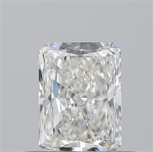 Picture of Natural Diamond 0.52 Carats, Radiant with  Cut, H Color, VVS1 Clarity and Certified by GIA