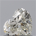 Natural Diamond 0.51 Carats, Heart with  Cut, I Color, VVS1 Clarity and Certified by IGI