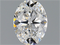 Natural Diamond 0.52 Carats, Oval with  Cut, E Color, VVS1 Clarity and Certified by GIA