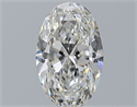 Natural Diamond 2.00 Carats, Oval with  Cut, G Color, VS2 Clarity and Certified by GIA