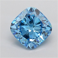Picture of Lab Grown Diamond 2.30 Carats, CUSHION MODIFIED with  Cut, Fancy Vivid Blue Color, VS1 Clarity and Certified by IGI