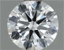 Natural Diamond 0.50 Carats, Round with Excellent Cut, H Color, VVS1 Clarity and Certified by IGI
