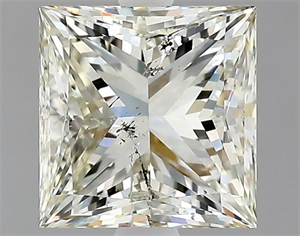 Picture of Natural Diamond 1.90 Carats, Princess with  Cut, L Color, SI2 Clarity and Certified by GIA