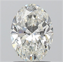 Natural Diamond 1.20 Carats, Oval with  Cut, H Color, SI2 Clarity and Certified by GIA