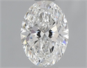 Natural Diamond 0.50 Carats, Oval with  Cut, F Color, VS1 Clarity and Certified by GIA